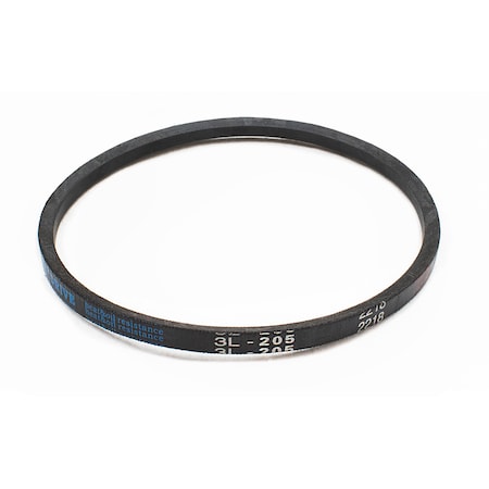 D&D 3L205 FHP V-Belt, 20.5 in Outside Length, 3/8 in Top Width, 7/32 in Thickness, 1 Ribs 3L205